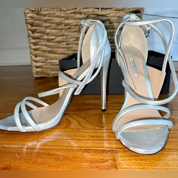 Tony Bianco Alita Titanium Heels Size 10 - Picture 7 of 9